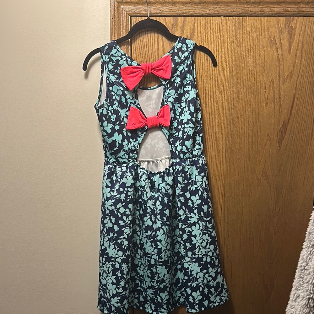 Chic Blue Mini Dress - Picture 4 of 5